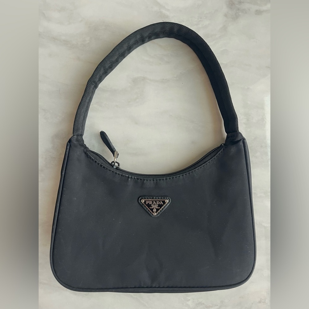 Prada Black Nylon Shoulder Bag